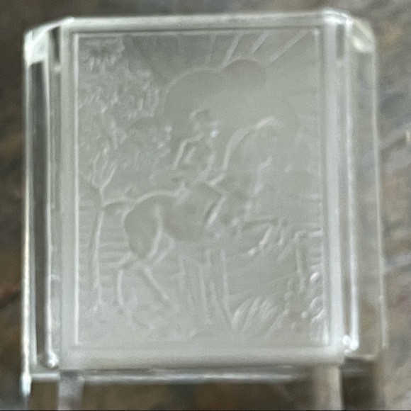 ART DECO CZECH FROSTED CIGARETTE π¬ HOLDER -EQUESTRIAN π THEME CIRCA 1935 EUC - Picture 12 of 16